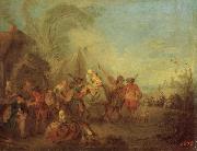 Pater, Jean-Baptiste Soldiers Setting out from the Etape oil painting reproduction